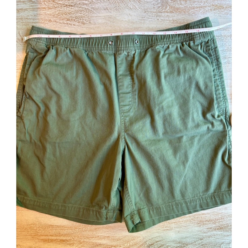 EUC Gap Large Pull On Shorts‎ Mens Olive Green Cotton Stretch Elastic waist